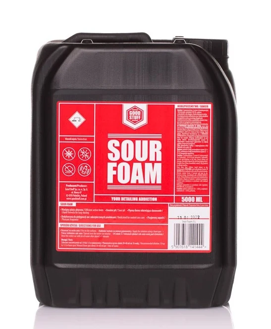 GOOD STUFF Sour Foam kwaśny koncentrat piany bezpieczny dla powłok ceramicznych 5l 5000ml