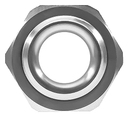 AN10 1/2" NYPEL ADAPTER MĘSKO MĘSKI Srebrny