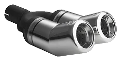 Uniwersalna końcówka tłumika okrągła 80mm długość 260mm średnica montażowa 55mm - N2-13-1/55