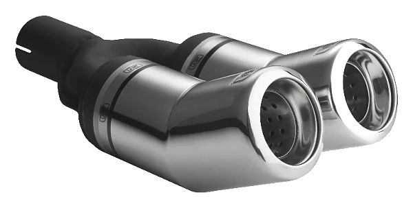 Uniwersalna końcówka tłumika okrągła 80mm długość 260mm średnica montażowa 55mm - N2-13-1/55
