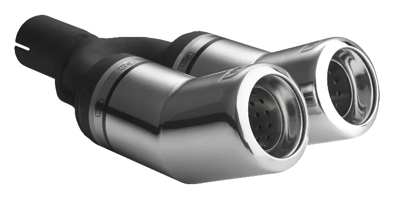 Uniwersalna końcówka tłumika okrągła 80mm długość 260mm średnica montażowa 55mm - N2-13-1/55