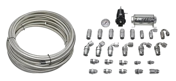 DeatschWerks Return Plubling Kit CPE 8AN Feed 6AN Return for Chevrolete and Cadillac 2016-2022