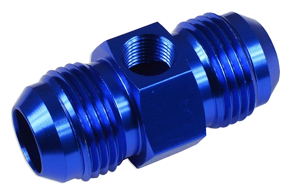 AN10 Nypel adapter męsko-męski z wejściem na czujnik Niebieski