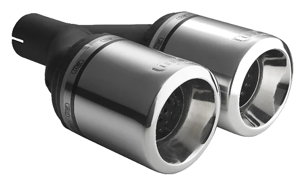 Uniwersalna końcówka tłumika okrągła 100mm długość 230mm średnica montażowa 55mm - N2-17-1/55