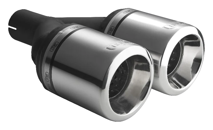 Uniwersalna końcówka tłumika okrągła 100mm długość 230mm średnica montażowa 55mm - N2-17-1/55