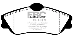 DP1346 Klocki hamulcowe ULTIMAX2 EBC Brakes Citroen Xsara Picasso