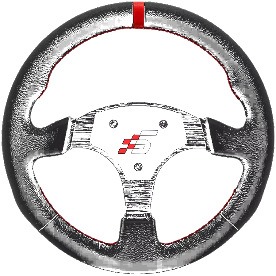 Profesjonalna Skórzana Kierownica Wyścigowa Okrągła 330mm SIMAGIC Symulator Simracing