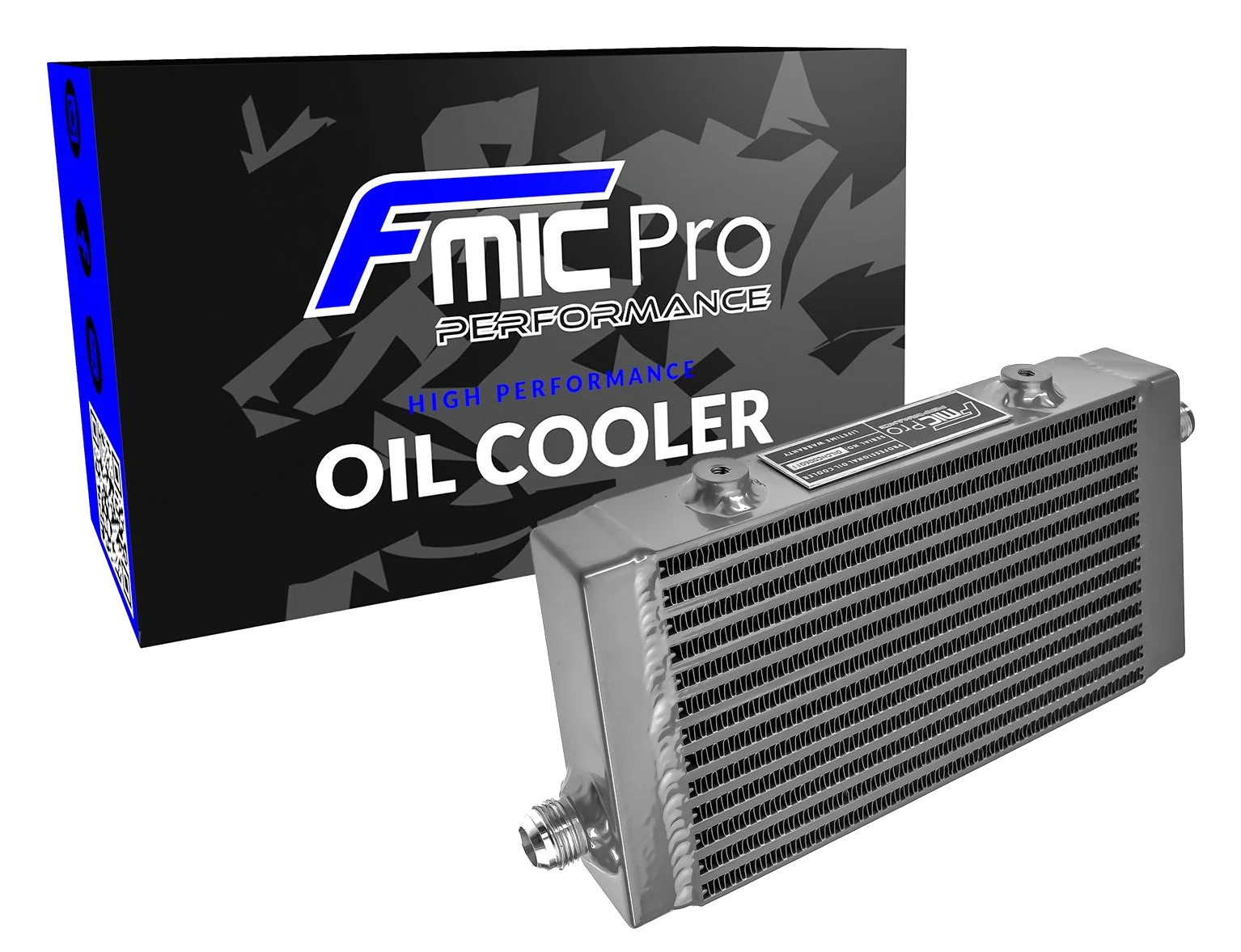 Chłodnica oleju FMIC.Pro 240x140x40 asymetryczne wloty srebrna