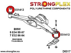 031412A: Tuleja belki tylnej SPORT BMW e32