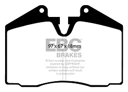 DP612 Klocki hamulcowe ULTIMAX2 EBC Brakes Porsche 944 928