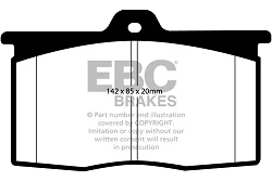 DP4041R Klocki hamulcowe YELLOWSTUFF EBC Brakes BMW M1 Procar