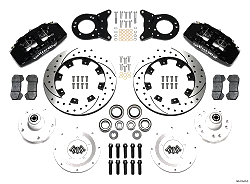 Wilwood 140-12947-D Forged Dynapro 6 Przedni zestaw hamulcowy 12.19 wiercony czarny Ford