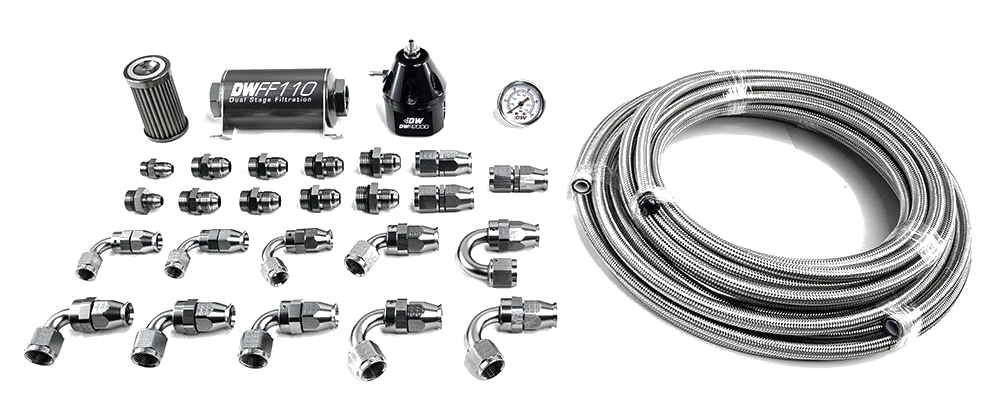 Układ paliwowy DeatschWerks AN8 PTFE 2011-19 Ford Mustang