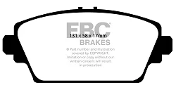 DP51339NDX Klocki hamulcowe BLUESTUFF NDX EBC Brakes Honda Accord CG Accord CH MG ZR ZS Nissan Almera Tino Primera P12 Primera W12 Accord TypeV