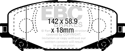 DPX2382 Klocki hamulcowe ULTIMAX2 EBC Brakes