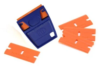 EZ Grip Plastic Razor Blade Holder & 5 Blades