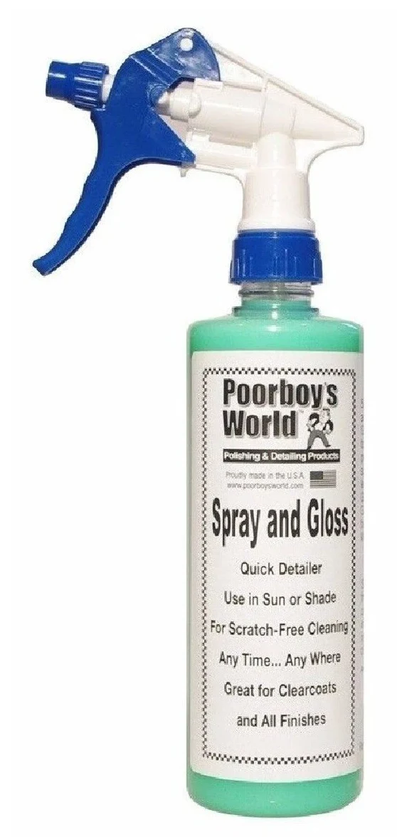 POORBOY'S WORLD Spray & Gloss quick detailer nadaje połysk 473ml