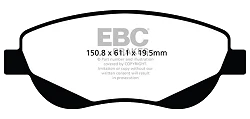 DPX2026 Klocki hamulcowe ULTIMAX2 EBC Brakes Toyota Avensis Verso