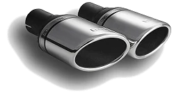 Uniwersalna końcówka tłumika owalna 95×65mm długość 120mm średnica montażowa 45mm - N1-57L*/45
