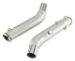 Downpipe z osłoną termiczną FMIC.Pro Alfa Romeo Giulia 952 Stelvio 949 Quadrifoglio 2.9L V6 2016-2022