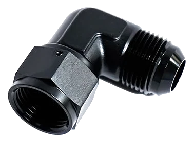 AN12 Male x Female 90" Swivel Black Nitrous Express NX 16400-90