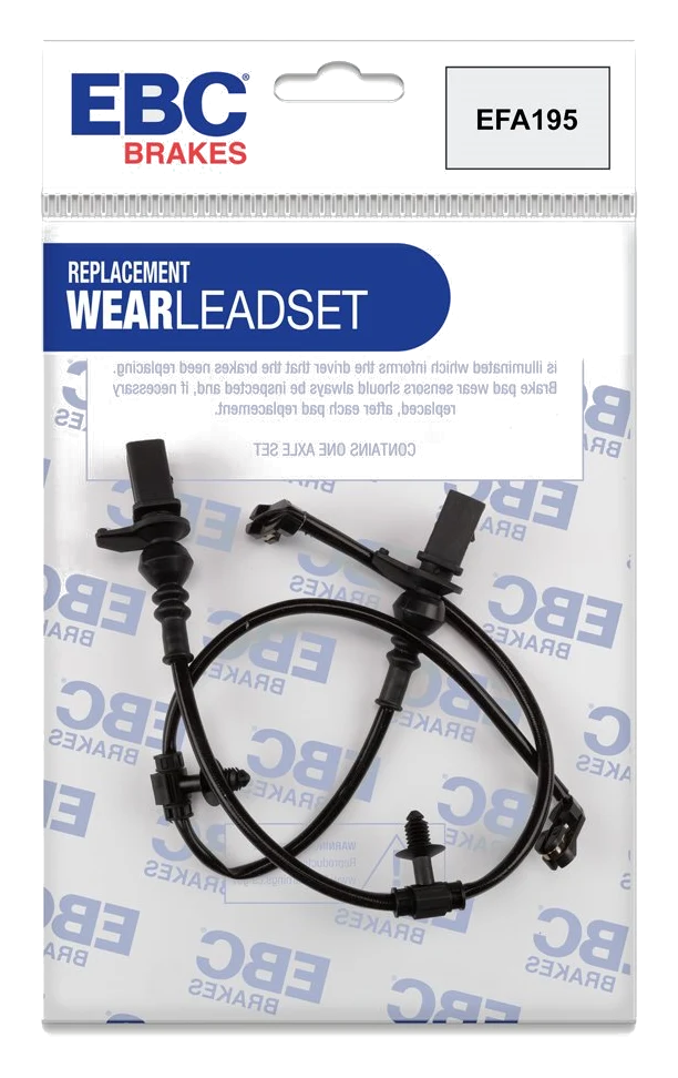 EFA195 Czujnik zużycia klocków hamulcowych EBC Brakes Audi A6 allroad quattro C8 A6 quattro C8 A6 quattro Avant C8 A7 quattro 4G9 A8 quattro D5 etron etron Sportback etron GT quattro Q7 4M Q