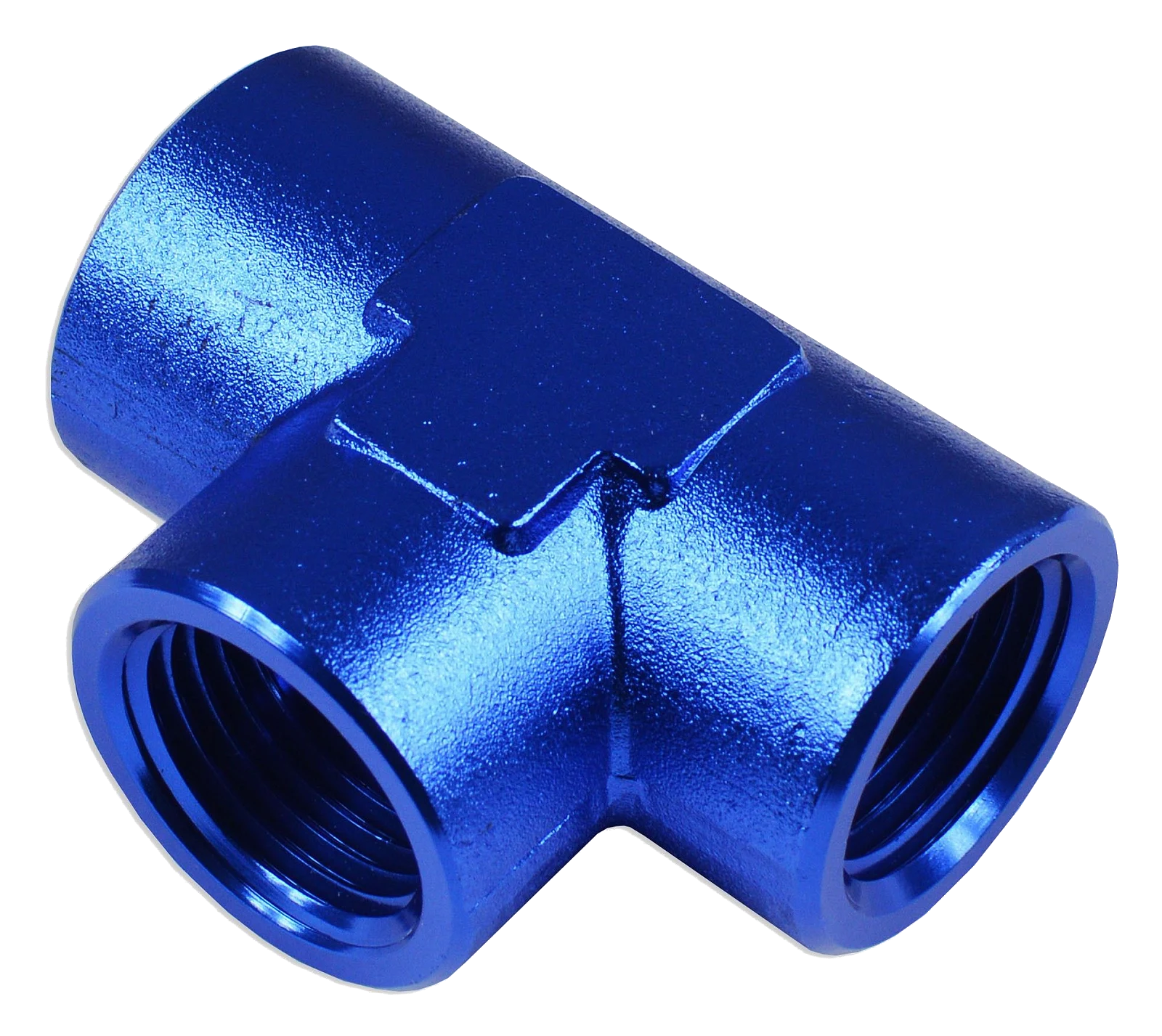 Trójnik żeński/żeński/żeński 1/2 NPT Niebieski