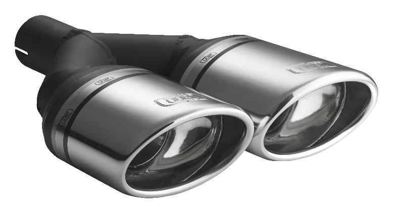 Uniwersalna końcówka tłumika owalna 120×80mm długość 250mm średnica montażowa 55mm - N2-27L/55