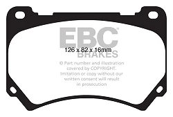 DP41849R Klocki hamulcowe YELLOWSTUFF EBC Brakes Hyundai Equus Hyundai Equus Genesis