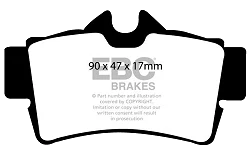 DP41156R Klocki hamulcowe YELLOWSTUFF EBC Brakes Ford Mustang 4th Gen Mustang 4th Gen GT