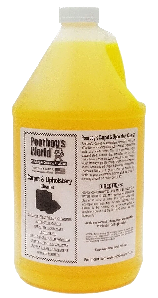 POORBOY'S WORLD Carpet and Upholstery Cleaner do usuwania zabrudzeń plam z tkanin 3784 ml