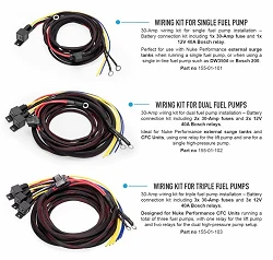 Nuke Performance Wiring Kit for Single Fuel Pump 30-Amp Battery Connection