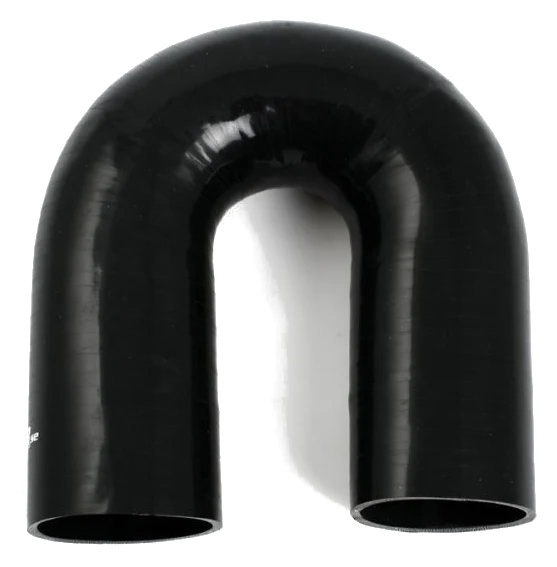 Wąż silikonowy czarny 180 stopni 3,75" (95mm)