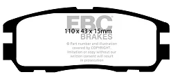 DP974 Klocki hamulcowe ULTIMAX2 EBC Brakes Isuzu MU Trooper V Cross Opel Frontera Monterey VAUXHALL Frontera Monterey Holden Australia and New Zealand Rodeo R9