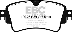 DPX2254 Klocki hamulcowe ULTIMAX2 EBC Brakes Audi A4 B9 A4 quattro B9 A4 Allroad quattro Mk2 A5 B9 A5 quattro B9 A5 Cabriolet B9 A5 Cabriolet quattro B9 A6 C8 A6 quattro C8 A6 quattro Avant