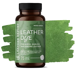 Leather Expert Leather Dye farba do zamszu nubuku aniliny - Moss Green zieleń mchu 75ml