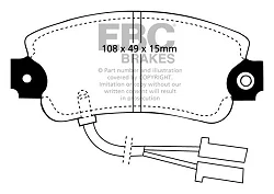 DP653 Klocki hamulcowe ULTIMAX2 EBC Brakes Alfa Romeo 33 Sprint