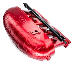 RTMG Performance Aluminiowy Kolektor Dolotowy Billet V2 Delete Kit i Listwa Paliwowa 2.0 TSI TFSI EA888 Gen 4 Czerwony