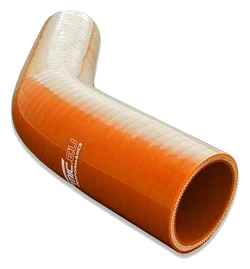 Silikonowe kolanko redukcyjne 45' 89/95mm Pomarańczowy - 004589/95-P