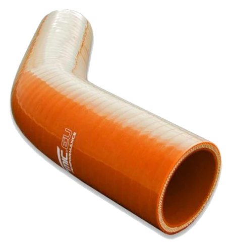 Silikonowe kolanko redukcyjne 45' 89/95mm Pomarańczowy - 004589/95-P