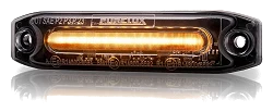 Lampa Pozycyjna LED Bursztynowa Purelux Specter 12X Dark 12V 24V 6W 102mm