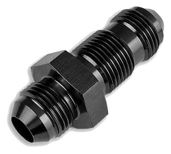 AN8 JIC Nypel adapter grodziowy prosty Czarny