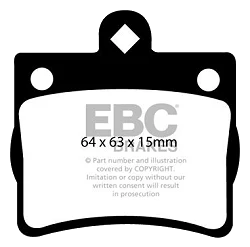 DP31135C Klocki hamulcowe REDSTUFF EBC Brakes Mercedes-Benz C220 W202 C230 W202