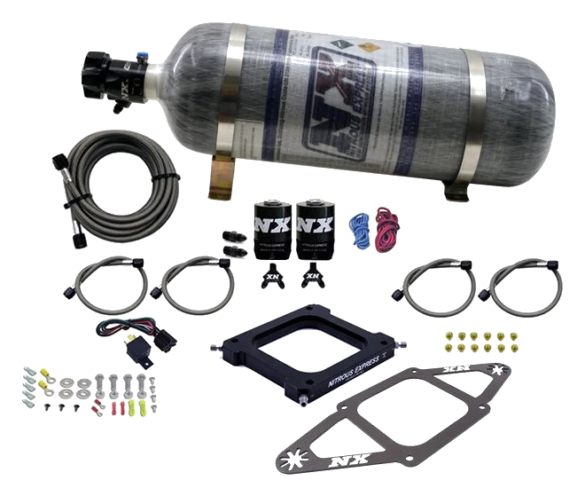 4500 Assassin Plate Alcohol Stage 6 100-300Hp with 12Lb Carbon Bottle Nitrous Express NX 67275-12