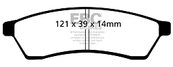 DP1751 Klocki hamulcowe ULTIMAX2 EBC Brakes Chevrolet Epica