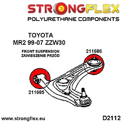 211686B: Tuleja wahacza przedniego tylna Toyota MR2 ZZW30