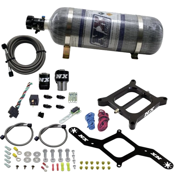 4150 RNC Conventiona Plate System 300-650Hp with 12Lb Carbon Bottle Nitrous Express NX 55040-12