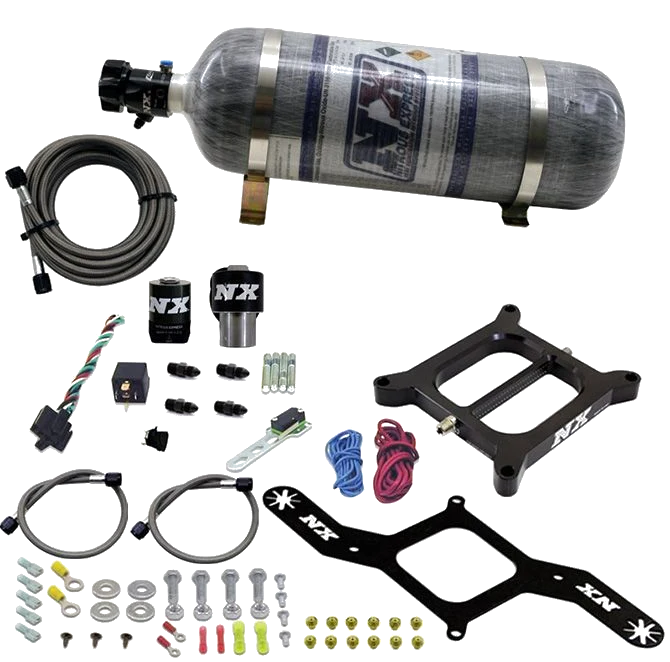 4150 RNC Conventiona Plate System 300-650Hp with 12Lb Carbon Bottle Nitrous Express NX 55040-12