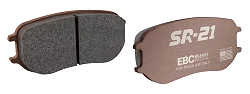 DP81853.15SR21 Sportowe klocki hamulcowe Sintered SR21™ EBC Brakes Chevrolet Camaro 5th Gen Corvette C7 Grand Sport Corvette C7 Z06 Dodge USA Challenger Challenger SRT Hellcat Charger Charge