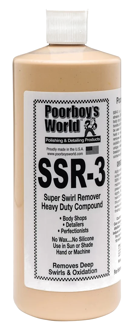 POORBOY'S WORLD SSR 3 Heavy Duty Compound mocno ścierna pasta polerska 946ml